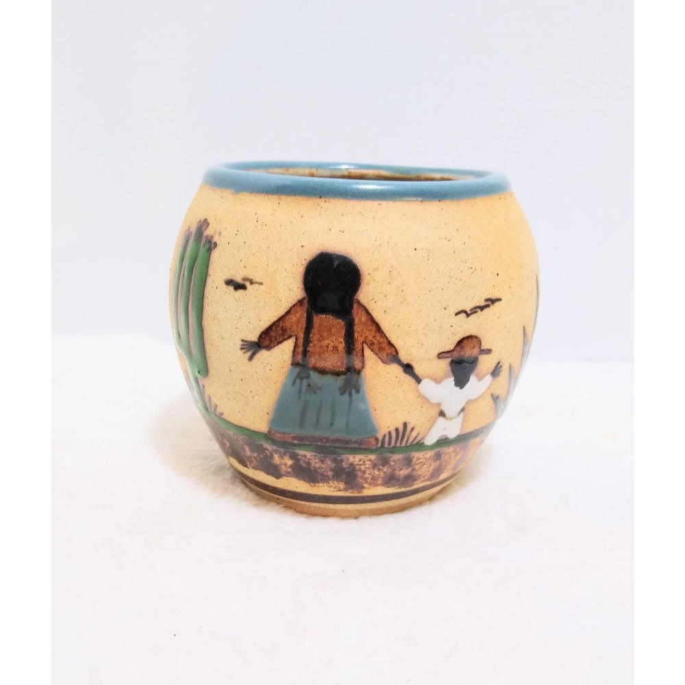 Sandstone or Tonala Mexican pottery cup